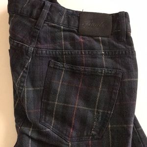 Ralph Lauren Rugby Plaid High Waist Skinny Jeans